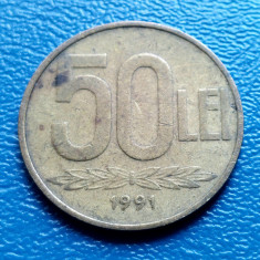 Moneda Romania 50 lei 1991