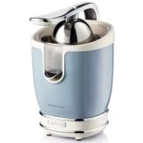Storcator De Citrice Ariete 0413 Crem/ Bleu, Putere 85W, Inox, Cu Maner, Spremiagrumi Vintage