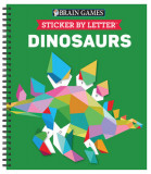 Brain Games - Sticker by Letter: Dinosaurs (Sticker Puzzles - Kids Activity Book) [With Sticker(s)]