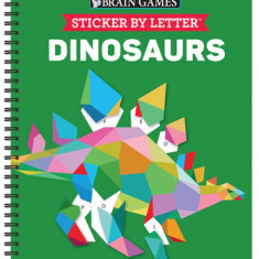 Brain Games - Sticker by Letter: Dinosaurs (Sticker Puzzles - Kids Activity Book) [With Sticker(s)]