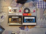 LOT de 4 casete audio MAXELL pentru inregistrat: 2 de 90 minute normale, 1 normala de 60 minute si una CrO2 de 90 minute