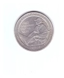 Moneda SUA 25 centi/quarter dollar 2016 P, Kentucky Cumberland Gap, stare buna, curata
