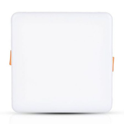 Panou led patrat ajustabil 12w 6400k alb rece foto