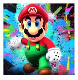 Cumpara ieftin Sticker decorativ, Mario, Rosu, 61 cm, 7559ST, Oem