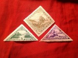 Serie mica Tuva 1935 3 valori fara guma