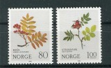 Norvegia 1980 - Craciun, plante, serie neuzata