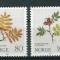 Norvegia 1980 - Craciun, plante, serie neuzata
