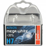 Set 2 Becuri Halogen Xenon Mega White +30% H7 12V 55W Unitec 77781