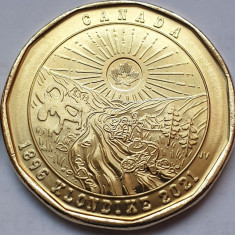 1 Dollar 2021 Canada, 125th Anniversary Klondike Gold Rush, unc