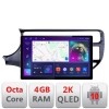 Navigatie dedicata Kia Rio N-504 Edonav ecran 13&quot; 2K 8 si 128 Android Waze USB Navigatie 4G 360 Toslink Youtube Radio KIT-504 si EDT- CarStore Technol