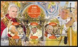 Timbre Gabon 2020 - Papa Ioan Paul II, Set Complet Colita + Bloc, Colectie Filatelie
