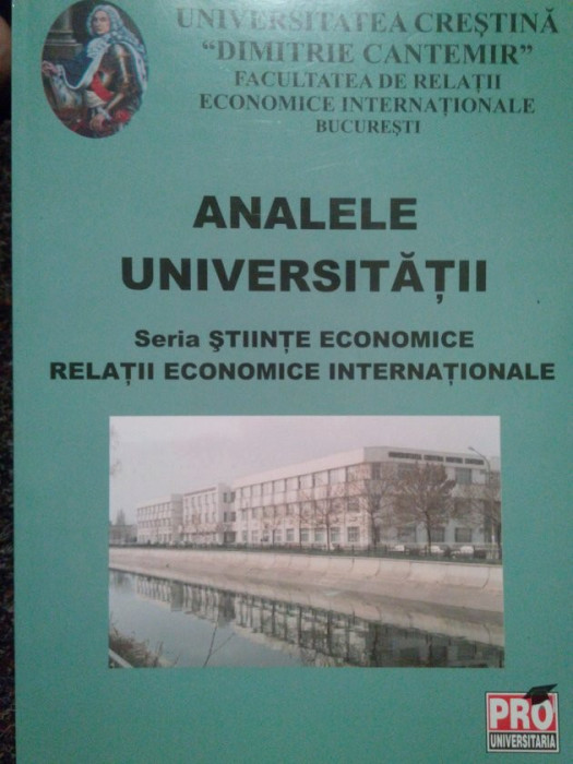Analele universitatii. Seria stiinte economice (2006)