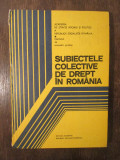 SUBIECTELE COLECTIVE DE DREPT IN ROMANIA