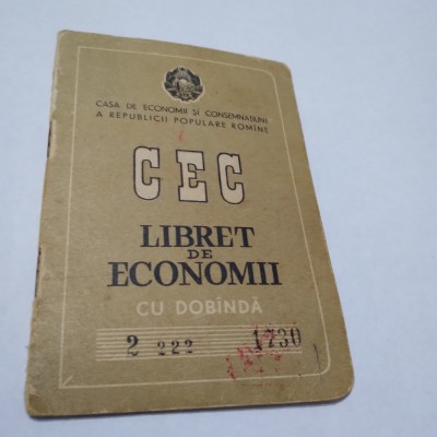 LIBRET DE ECONOMII CEC 1966 foto
