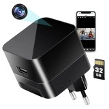 Cumpara ieftin Incarcator USB cu Camera Spion iUni IP90, 32GB, Wi-Fi, Full HD, Night Vision, Senzor miscare