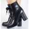 Botine negre cu toc (cod 156095)