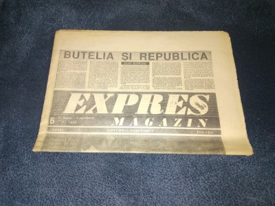 ZIARUL EXPRES MAGAZIN 31 AUGUST 6 SEPTEMBRIE 1990 foto