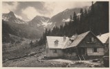 1936 Ilustrata turistica SKV Casa de adapost a S.C.a.T. Sighisoara (Cabana Sambata - Muntii Fagaras), fotograf Josef Fischer