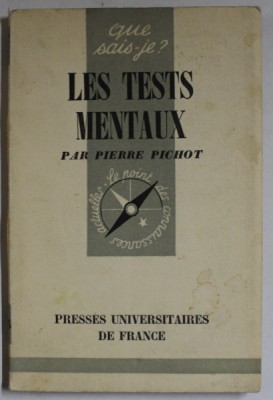 LES TESTS MENTAUX par PIERRE PICHOT , 1956 foto