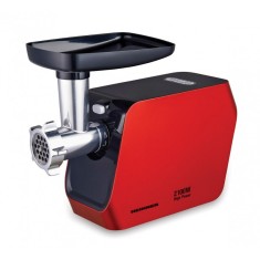 Masina de tocat Heinner, 2100 W, 1.8 kg, 2 viteze, accesorii incluse, Rosu