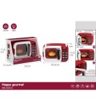 Microonda Jucarie Copii cu Sunete Lumini Suport Rotativ Display Temporizator Plastic Netoxic Varsta 3 Ani