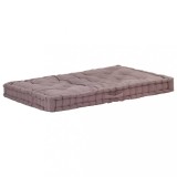 Cumpara ieftin Pernă podea canapea din paleți, gri taupe, 120x80x10 cm bumbac
