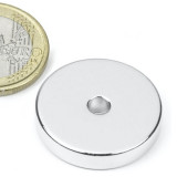 Magnet neodim inel &Oslash;25/4 x 5 mm, putere 9,4 kg, N45