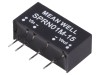 Convertor DC/DC MEAN WELL 1W 15V 67mA SIP6 THT Protectie SCP