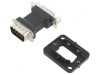 Conector D-SUB 9P Negru M-F, Neutrik