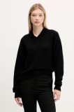 HUGO pulover de l&acirc;nă culoarea negru, 50545092