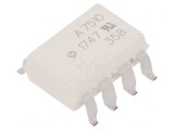 Optocuplor SMD Amplificator Izolat 3,75kV 15kV/&mu;s