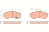 TRW GDB1703 COTEC set placute frana,frana disc