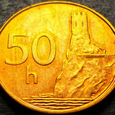 Moneda 50 HALERU - SLOVACIA, anul 1996 * cod 1307