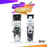 Cumpara ieftin Set MRD - Masina de tuns Smart Brain + Masina de contur Smart Brain - fara fir - Alb- Olympics - HC-90-4