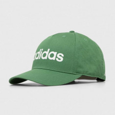 adidas șapcă de baseball din bumbac culoarea verde, cu imprimeu IR7908