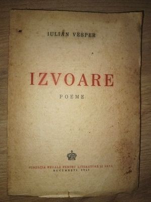 Izvoare- Iulian Vesper foto