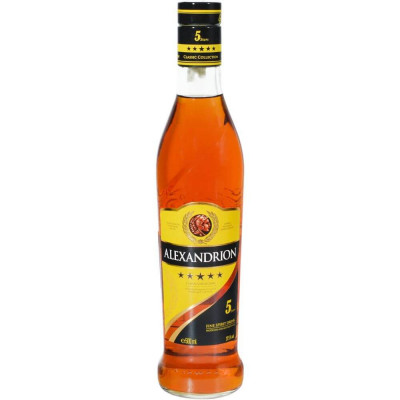 Brandy Alexandrion 5 Stele, 500 ml, Alexandrion 0.5L, Bauturi Alcoolice, Brandy Alexandrion, Alexandrion 5 Stele Brandy, Brandy 5 Stele Alexandrion, S foto