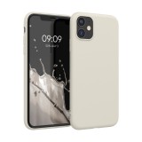 Husa kwmobile pentru Apple iPhone 11, Silicon, Alb, 49787.204, Carcasa