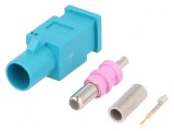 Conector Antenă Fakra Verde Drept, 4Carmedia