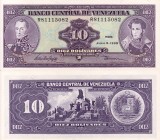 Bancnota Venezuela 10 Bolivares 1995 UNC - Necirculata