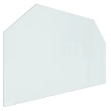 Cumpara ieftin Placa de sticla pentru semineu, hexagonala, 100x60 cm