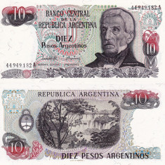 ARGENTINA 10 pesos ND UNC!!!