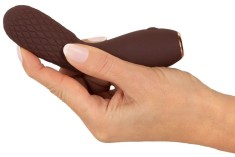 Vibrator cu texturi stimulatoare Mic Hazel 02 (14cm) - Reincarcabil foto