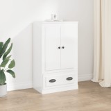 vidaXL Dulap &icirc;nalt, alb extralucios, 60x35,5x103,5 cm, lemn prelucrat