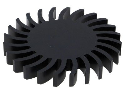 Radiator LED 85mm negru foto