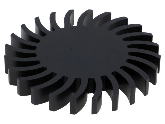Radiator LED 85mm negru