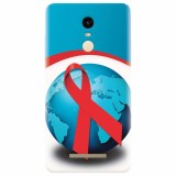 Husa silicon pentru Xiaomi Remdi Note 3, World Aids Day