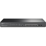 Switch TP-Link JetStream TL-SG3210XHP-M2, 8 porturi 2.5Gigabit PoE+, 2 sloturi 10Gigabit SFP+