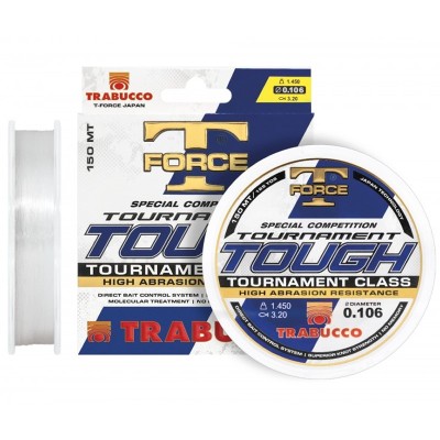 Fir Monofilament Trabucco T-Force Tournament Tough New, Transparent, 0.14mm, 2.80kg, 150m foto