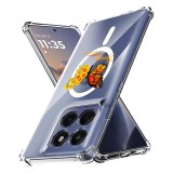 Husa antisoc pentru motorola edge 60 / edge 60 fusion - airbag magsafe, col&Egrave;uri ranforsate- butterfly galben